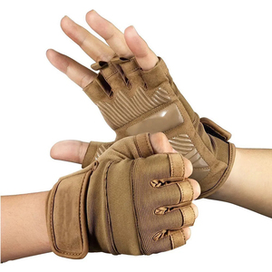 Nouveauté Gants de musculation en cuir de qualité supérieure Demi-doigts pour la musculation et l'entraînement intensif - Product Image 1