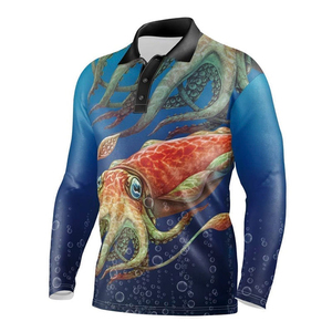 เสื้อโปโลตกปลาคุณภาพสูงแบบกำหนดเองได้สำหรับทุกเพศ ผลิตจากโพลีเอสเตอร์ 100% ป้องกันรังสียูวี 50 ระบายอากาศได้ดี พิมพ์ลาย แขนสั้น - Product Image 5