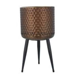 Lot de 2 différentes tailles élégantes jardinières en métal antique lot de 2 pots d'intérieur pour terrasses, balcons et accessoires de jardin - Product Image 3