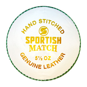 Ballon de cricket en cuir cousu à la main avec une résistance des coutures durable, conçu pour les matchs compétitifs et l'entraînement professionnel - Product Image 1