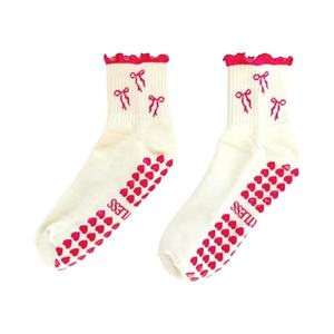 Calcetines de Pilates Antideslizantes para Mujer, Calcetines de Yoga de Algodón para Danza, Deporte y Atletismo, con Logotipo Personalizado, Venta al Por Mayor, OEM, ODM - Product Image 3