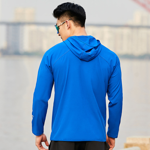 <b>Men</b> Custom Lightweight Full Zip <b>Summer</b> Sport Windbreaker Waterproof Hoodie <b>Jacket</b> Outdoor Running <b>Jacket</b> Coat - Product Image 4
