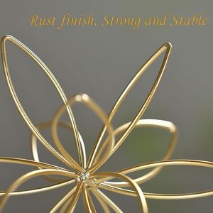 Bola decorativa de Metal de lujo, esfera pintada a mano para decoración del hogar como centro de mesa para sala de estar, dormitorio o mesa de oficina - Product Image 6