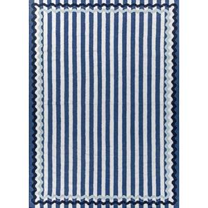 พรมขนสัตว์ทอลายทางแบบแบน Alhambra Ivory สำหรับใช้ในบ้าน-ADWP-13064 - Product Image 1