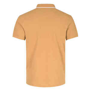 Vente promotionnelle de polos pour hommes, vêtements décontractés nouveau design, polos respirants de couleur unie avec logo personnalisé pour hommes - Product Image 3