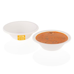 Assiettes jetables bols cuillères fourchettes (25 ensembles) | Canne à sucre biodégradable écologique - Product Image 6