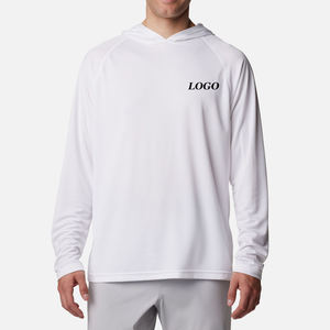 Sweat à capuche pour homme en maille confortable avec impression de logo personnalisée, manches longues et capuche, couleur unie / Conception de capuche réglable - Product Image 1