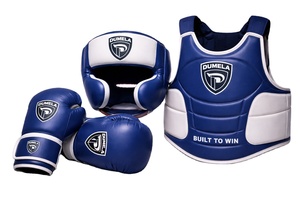 Customization Boxing Sets Gloves <b>Head</b> Chest Guards High Quality Real Leather Protective Custom Logo Sizes DUMELA INTERNATIONAL - Product Image 4