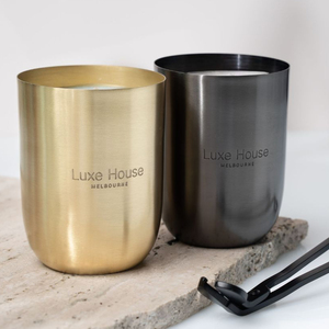 เชิงเทียนโลหะแบบกำหนดเองคลาสสิกหรือโหลเทียนเปล่ากลิ่นหอมไม่ซ้ำใครทำเทียนด้วยแปรงเสร็จแล้วและโลโก้ที่กำหนดเอง - Product Image 2