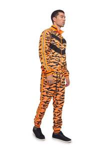 Chándal de algodón con estampado reflectante de tigre transpirable para hombre, conjunto de chándal informal reflectante para correr y chaqueta - Product Image 4