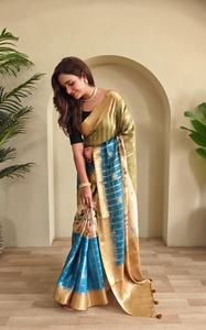 Increíble color Georgette con Zari Weaving Saree Woman Fashion Fabricante y proveedor de India a precio barato - Product Image 5