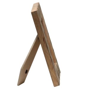 Ornate Brass Detail Handmade Four by Six Wood Photo <b>Frame</b> Creative Two Toned Design for Enhanced Visual Appeal - Product Image 3