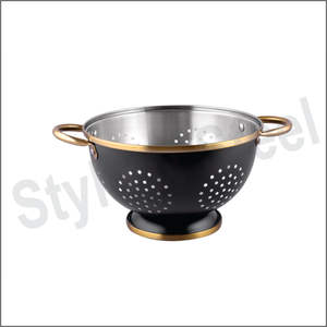 Passoire profonde de cuisine en acier inoxydable Passoire d'évier droite en acier inoxydable Panier passoire à riz Passoire Offre Spéciale - Product Image 1