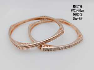 Pulseras de plata de ley 925 chapadas en oro rosa de 18k para mujer, brazaletes de pulsera fina de cz, joyería para mujer, envío directo - Product Image 5