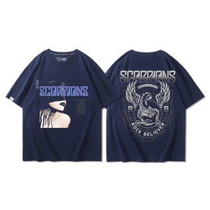 T-shirt à manches courtes Scorpions allemands Hommes et femmes Summer Heavy Metal Rock Print Crew Neck Half Sleeve - Product Image 1
