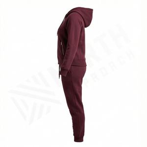 Survêtements à capuche pour femmes de haute qualité, streetwear personnalisé, respirant, séchage rapide, 100% polyester, pour la salle de sport, entraînement, tenues en gros - Product Image 3