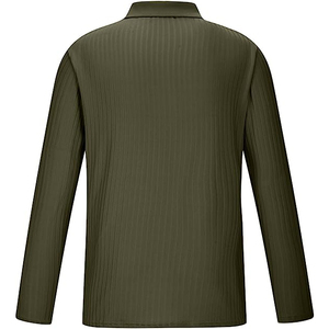 100% Cotton Top Casual Men's Plus Size Cheap Custom Long Sleeves Hip Hop Oversized New Fashion <b>Design</b> Polo Neck T-Shirt - Product Image 6