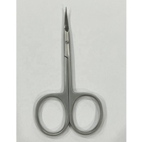 Ciseaux à ongles de beauté professionnels avec design incurvé lame en acier inoxydable pointe pointue Logo personnalisé pour la manucure et la coupe des cuticules