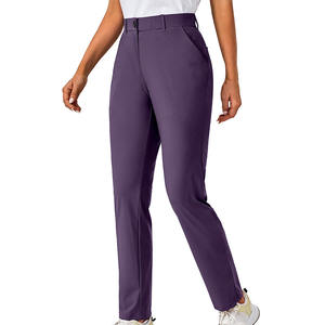 Pantalon de golf à l'aspect classique pour femmes en polyester et coton imperméable de bonne qualité avec poches à la mode - Product Image 3