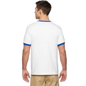 Venta al por mayor de camisetas informales personalizadas de talla grande para hombre de alta calidad 100% algodón último diseño tejido de punto de color sólido - Product Image 2