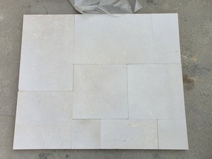 Marbre beige sablé brossé 20x20cm, petits échantillons, pavés de sol extérieur, pavés de voie d'accès, fabriqués en Turquie, décorations de jardin extérieur - Product Image 3