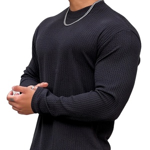<b>Men's</b> Solid <b>Top</b> Selling Quick Dry 100% Autumn Winter Casual T-shirt <b>Men</b> <b>Long</b> <b>Sleeves</b> Solid Shirt Gym Fitness Wear - Product Image 1