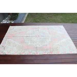 พรมวินเทจ ขนาด 4.3x6.8 ฟุต พรมสีชมพูไล่เฉด - Product Image 3