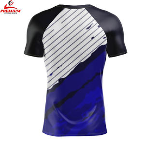 เสื้อยืดรัดรูปแขนสั้นสำหรับผู้ชายเสื้อยืดอัดเข้ารูปแบบพรีเมี่ยม - Product Image 5