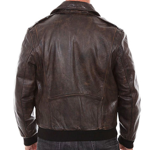 2025 Best Selling Men's <b>Leather</b> <b>Jacket</b> with <b>Long</b> Sleeves High Quality Stylish Design Winter <b>Leather</b> Pakistan Sialkot - Product Image 2