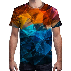 Venta caliente cómodo transpirable hombres sublimación camiseta precio al por mayor hombres sublimación camiseta - Product Image 3