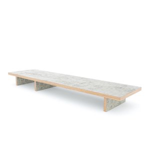 Melamine-Coated Plywood Monitor <b>Stand</b> 120x25x10cm 90 Tilt Stock for 32" <b>Screens</b> - Product Image 6
