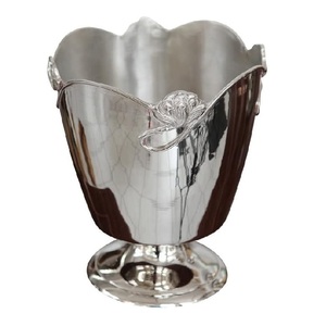 New Design Metal <b>Ice</b> <b>Bucket</b> for Wine and Coldrinks Bottle Durable Long Lasting <b>Ice</b> <b>Bucket</b> Aluminum <b>Ice</b> <b>Bucket</b> in Round Shaped - Product Image 2