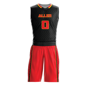Conjunto de uniforme de baloncesto sublimación personalizada, camisetas reversibles transpirables, pantalones cortos de verano BSCI para hombres de talla grande para deportes de verano - Product Image 1