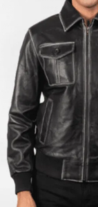 Chaqueta de cuero de bajo precio para hombre, ropa informal de talla grande, chaqueta de cuero de moda genuina hecha en Pakistán - Product Image 2