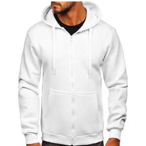 Sudadera con Capucha de Felpa Personalizada con Cremallera, Unisex, de Invierno, Tejida, de Mezcla de Algodón/Poliéster de Alta Calidad, Lisa, Estampada - Product Image 5