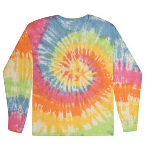 Sweats à col rond de haute qualité coupe ample cravate teinture sublimation complète vêtements de rue à manches longues décoration de bouton écologique - Product Image 2