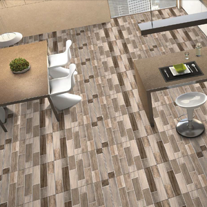 Azulejos de cerámica de madera de 500x500mm, azulejos de techo cuadrados impermeables para granja, sala de estar, Bungalow - Product Image 5