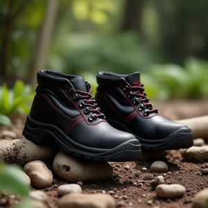 Botas de Seguridad BASIC STEP Talla Mediana 43 Negras de Cuero Completo NITRAS S3 SRC EN20345 - Product Image 3