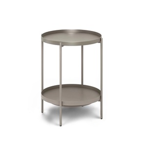Luxury Style Premium Design with 2 Layer <b>Round</b> Shape Side <b>Table</b> with Marble Top Used in Home Hotel at Available Low Price - Product Image 4