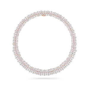 Collier de diamants majestueux | Or 14K avec diamants cultivés en laboratoire de 68.54 ct | Options or blanc rose et jaune - Product Image 3