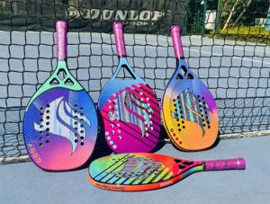 Raquette de padel en fibre de carbone 18K de haute qualité 2026 avec noyau en EVA, poignée et housse incluses, forme diamant légère pour le tennis de plage - Product Image 5