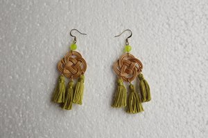 Juego de Aretes de Ratán con Forma de Estrella Estilo Bohemio, Vintage y Moderno, para Regalo de Aniversario, Material Ecológico, Ligeros, 1 par/Carta, en Oferta - Product Image 3