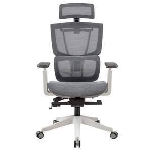 Silla Ergonómica de Malla con Altura Ajustable y Reposacabezas - Para Oficina en Casa y Hogar - Negra - Product Image 3