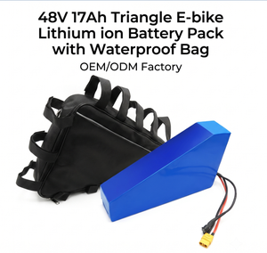 <span class=keywords><strong>Batterie</strong></span> lithium-ion <span class=keywords><strong>pour</strong></span> vélo électrique certifiée CE MSDS 48V 17Ah, triangle, étanche, avec sac <span class=keywords><strong>de</strong></span> <span class=keywords><strong>cadre</strong></span> <span class=keywords><strong>pour</strong></span> vélo électrique - Product Image 1