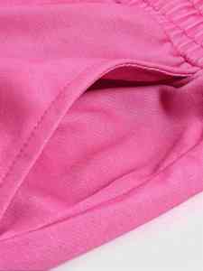 Ensemble de survêtement streetwear d'hiver personnalisé pour homme 2024 – Sweat à capuche zippé et pantalon ample à cordon de serrage en coton 100 % uni - Product Image 5