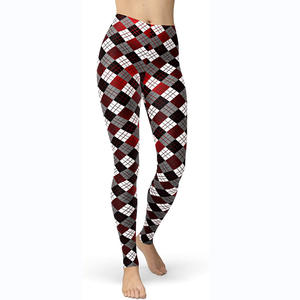 Leggings longs en tricot extensible doux et crémeux pour femmes, style artistique néon - Product Image 5