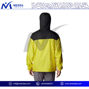 แจ็กเก็ตกันลมลำลองสำหรับผู้ชาย, เสื้อแจ็คเก็ตกันลมสำหรับฤดูใบไม้ผลิโพลีเอสเตอร์ระบายอากาศ - Product Image 3