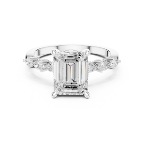 Bijoux Swift en boîte Bague Halo Moissanite en or 10 carats avec pavé pour mariage ou demande en mariage - Product Image 3