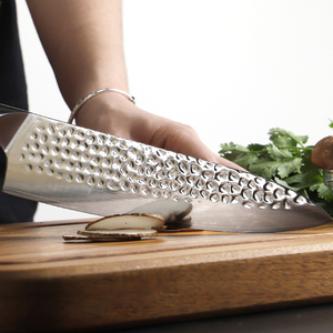 Cuchillos de cocinero de acero de Damasco japoneses profesionales de fábrica de cubiertos OEM ODM personalizados al por mayor para cocina hoja afilada fija - Product Image 6