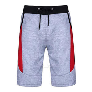 กางเกงขาสั้นลำลองระบายอากาศได้ดีสำหรับผู้ชายสีพื้นแบบเรียบง่าย - Product Image 1